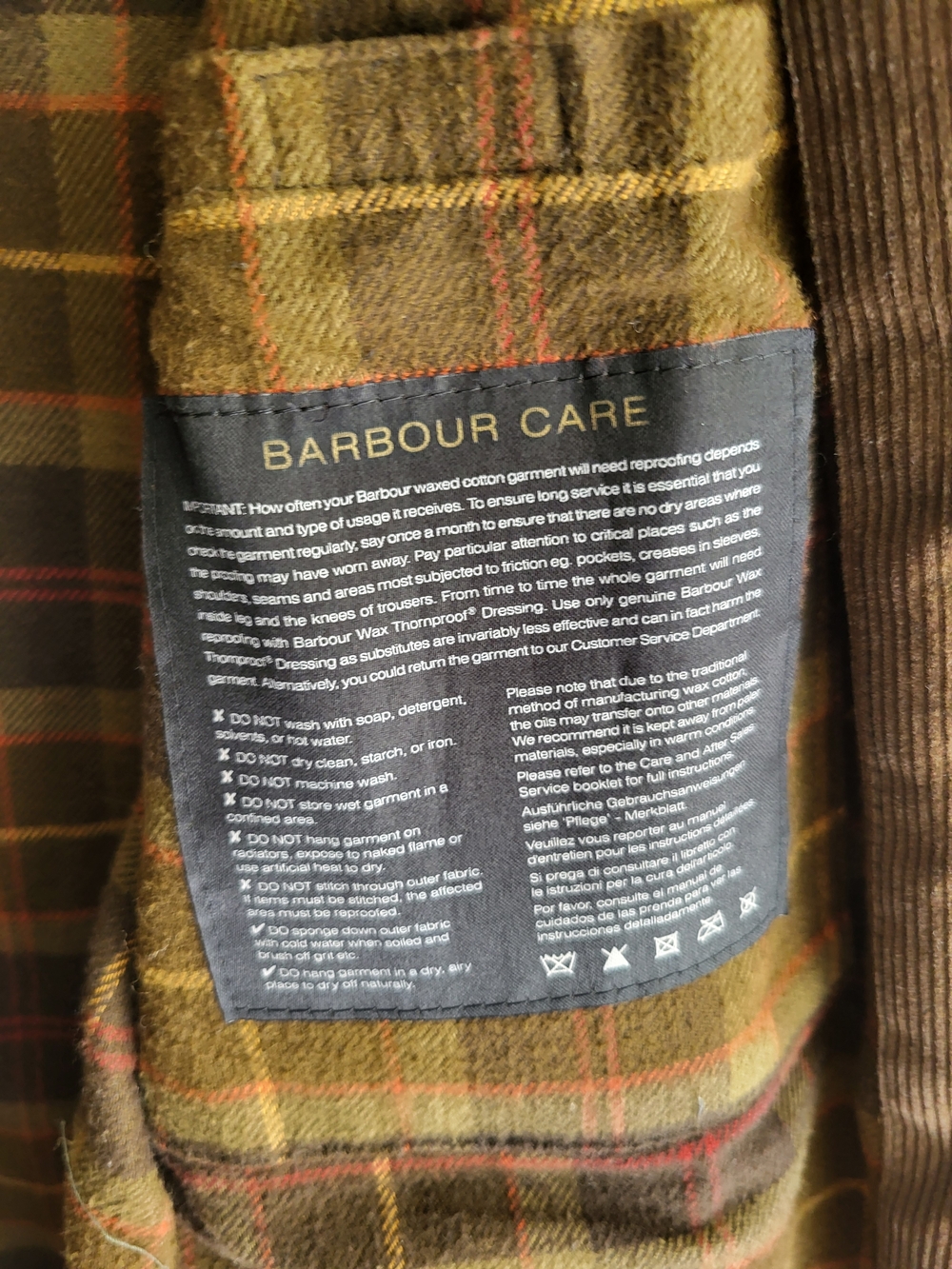 RARE Barbour Lutz Wax Jacket In Rust - Picture 9 of 12